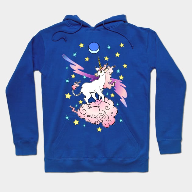 Space Unicorn Hoodie by DarlaHallmark